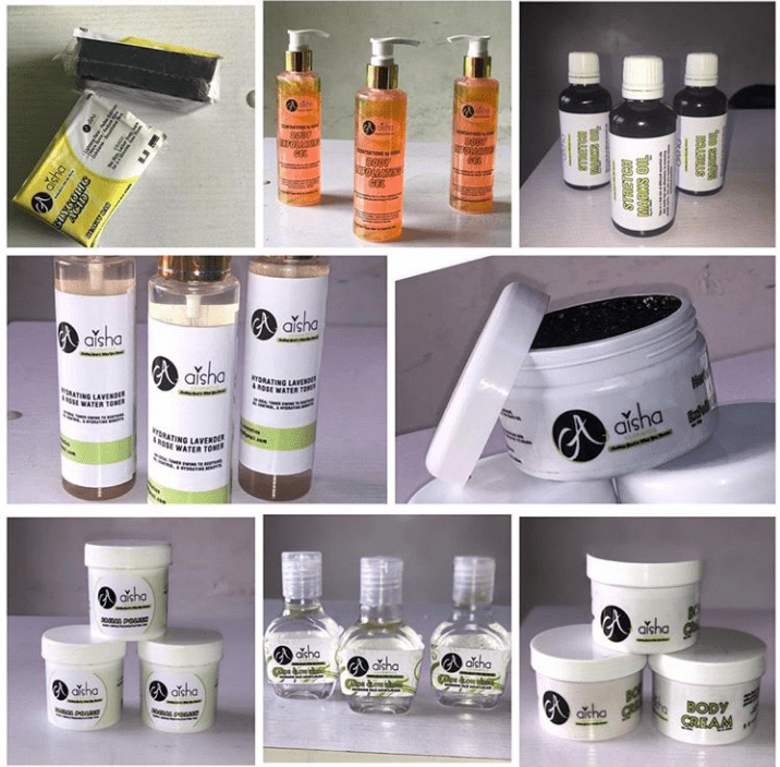 Aisha Skincare products